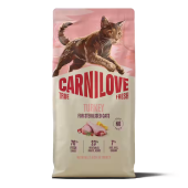 Ултра премиум суха храна за кастрирани котки Carnilove TRUE FRESH Turkey Dry Food for Sterilised Cats със 70% прясно пуешко месо 400гр